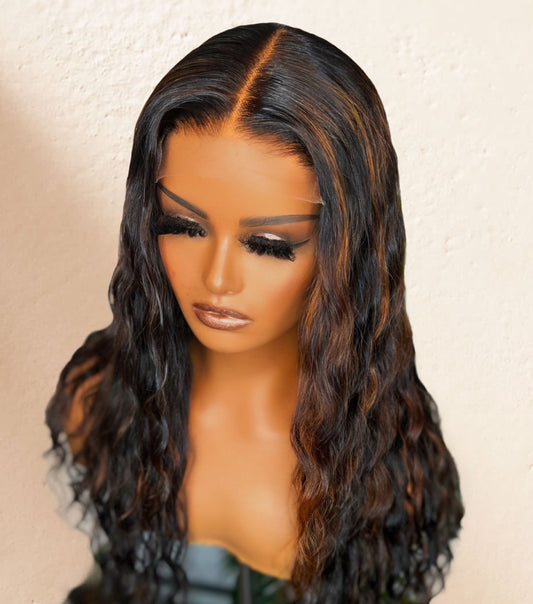 Luxury 5x5 Virgin Human Hair Closure Wig in 1b/33 for black women 